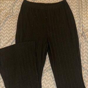 Black Pinstripe Pants